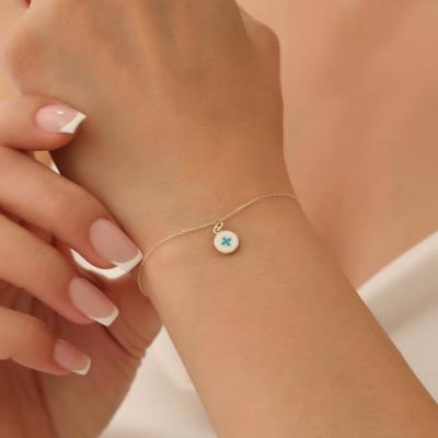 Beyaz Mineli Bileklik